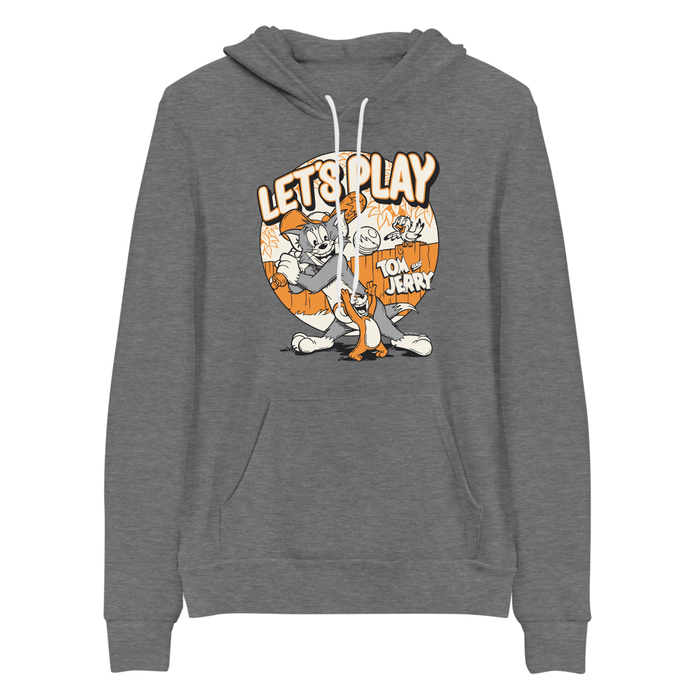 Tom and Jerry Let's Play Adult Fleece Hooded Sweatshirt