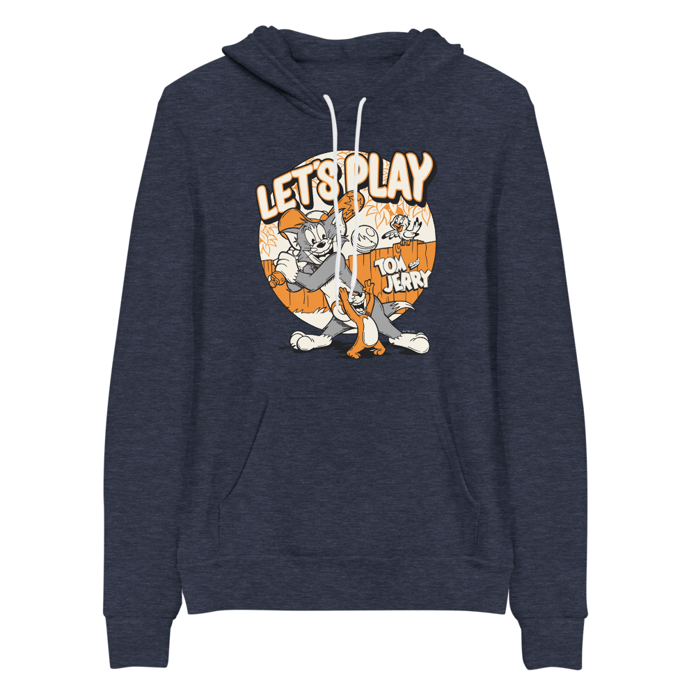 Tom and Jerry Let's Play Adult Fleece Hooded Sweatshirt