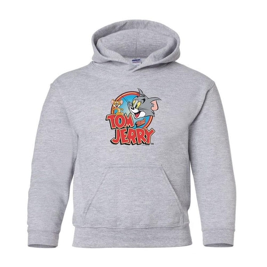 Tom and Jerry Logo Kids Hooded Sweatshirt-2