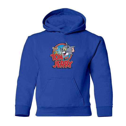 Tom and Jerry Logo Kids Hooded Sweatshirt-0