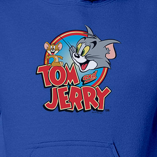 Tom and Jerry Logo Kids Hooded Sweatshirt-1