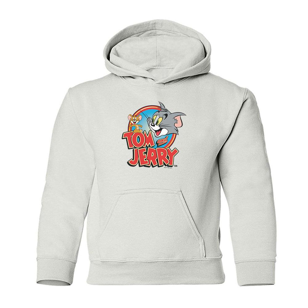 Tom and Jerry Logo Kids Hooded Sweatshirt