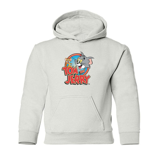 Tom and Jerry Logo Kids Hooded Sweatshirt-4