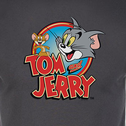 Tom and Jerry Logo Adult Short Sleeve T-Shirt-1