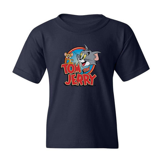 Tom and Jerry Logo Kids Short Sleeve T-Shirt-4