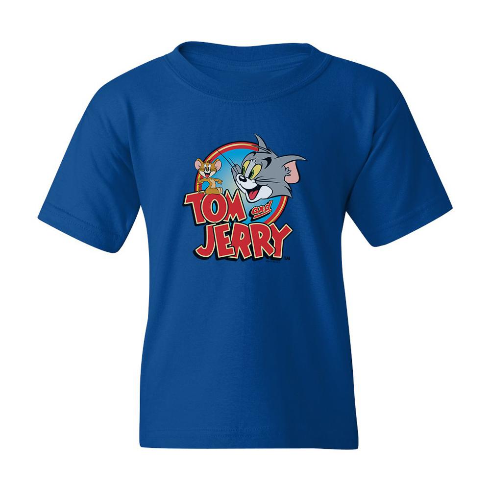 Tom and Jerry Logo Kids Short Sleeve T-Shirt