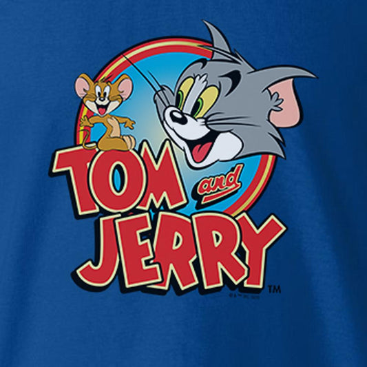 Tom and Jerry Logo Kids Short Sleeve T-Shirt-1