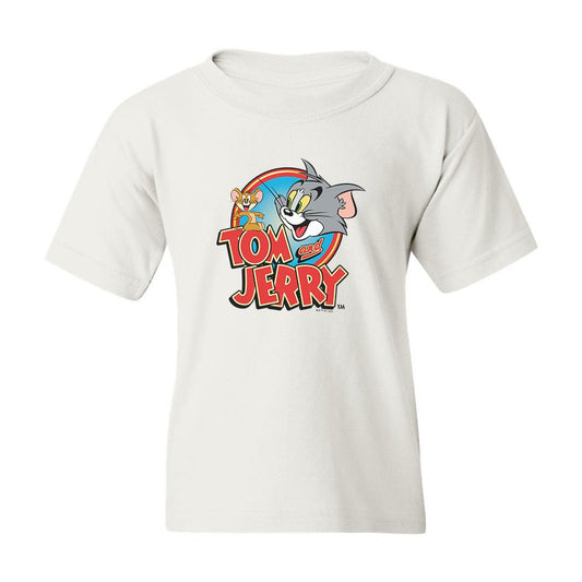 Tom and Jerry Logo Kids Short Sleeve T-Shirt-2