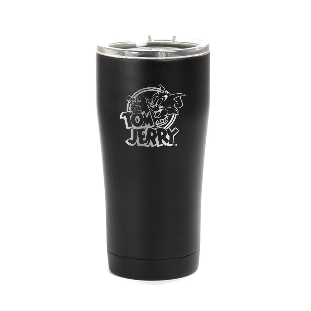 Tom and Jerry Logo Laser Engraved SIC Tumbler