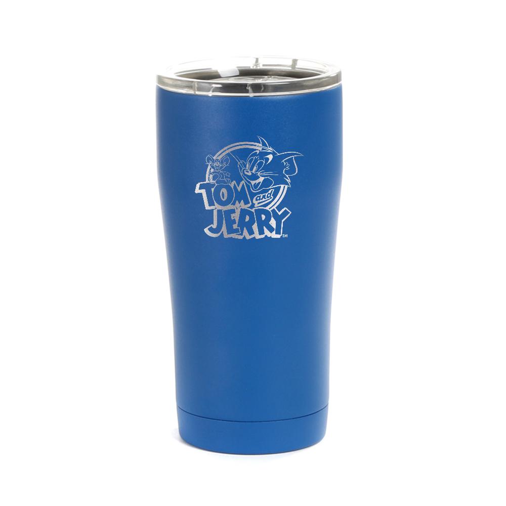 Tom and Jerry Logo Laser Engraved SIC Tumbler