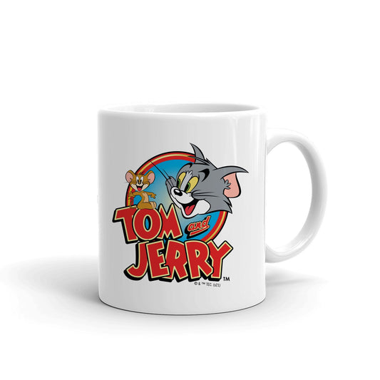 Tom & Jerry Logo White Mug-1