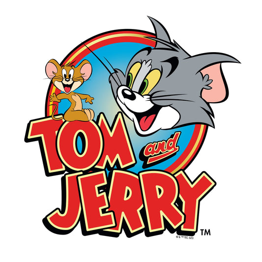 Tom and Jerry Logo Adult Fleece Hooded Sweatshirt-1