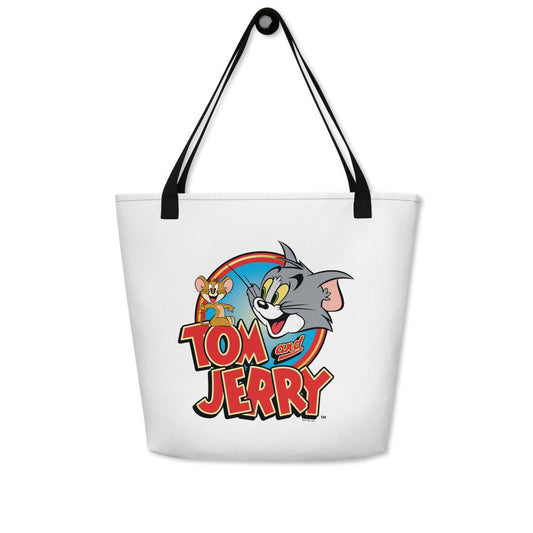 Tom & Jerry Logo Beach Bag-1