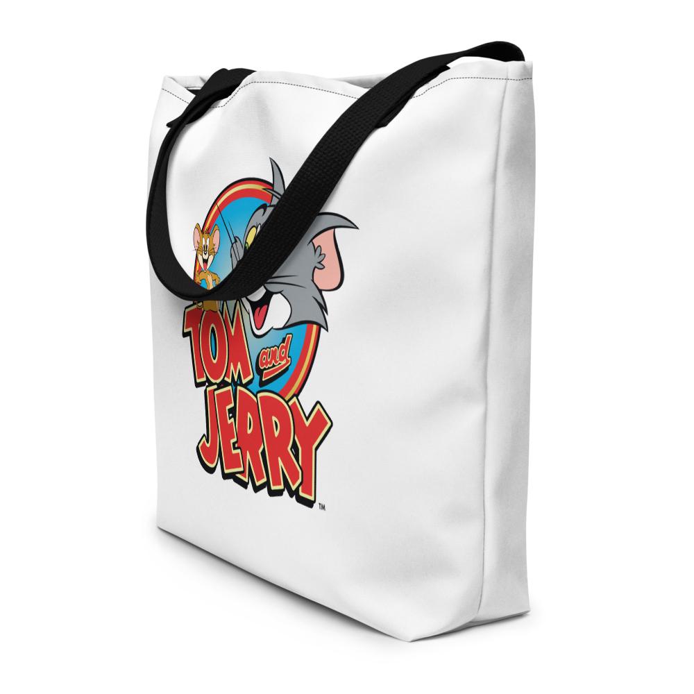 Tom & Jerry Logo Beach Bag