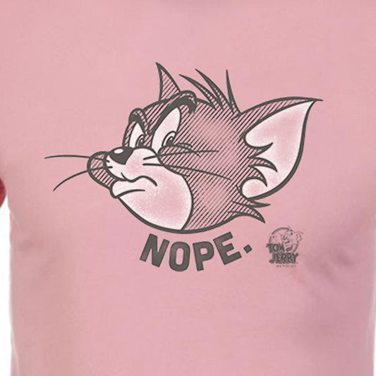 Tom and Jerry Nope. Adult Short Sleeve T-Shirt-1