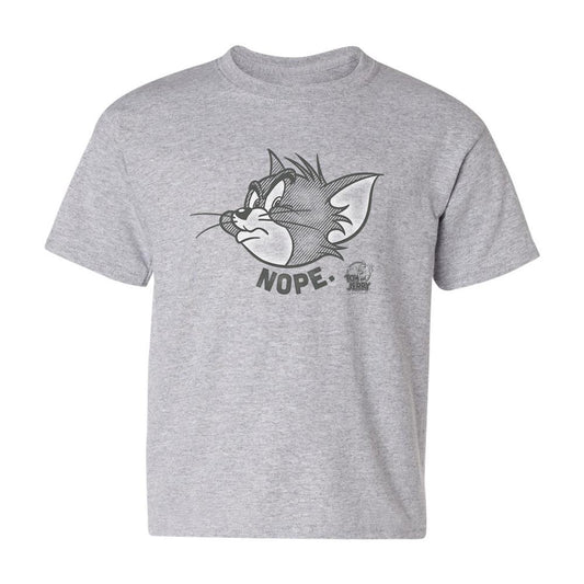 Tom and Jerry Nope. Kids Short Sleeve T-Shirt-3