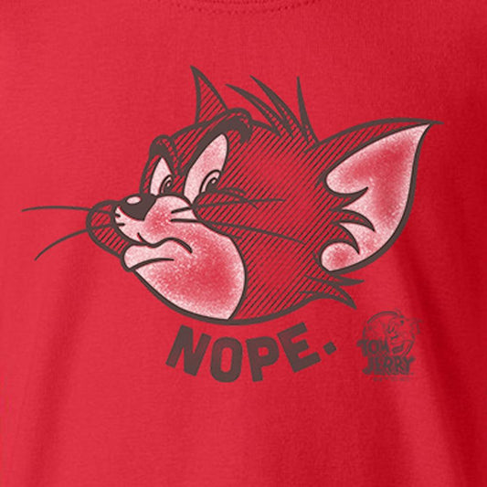 Tom and Jerry Nope. Kids Short Sleeve T-Shirt-1