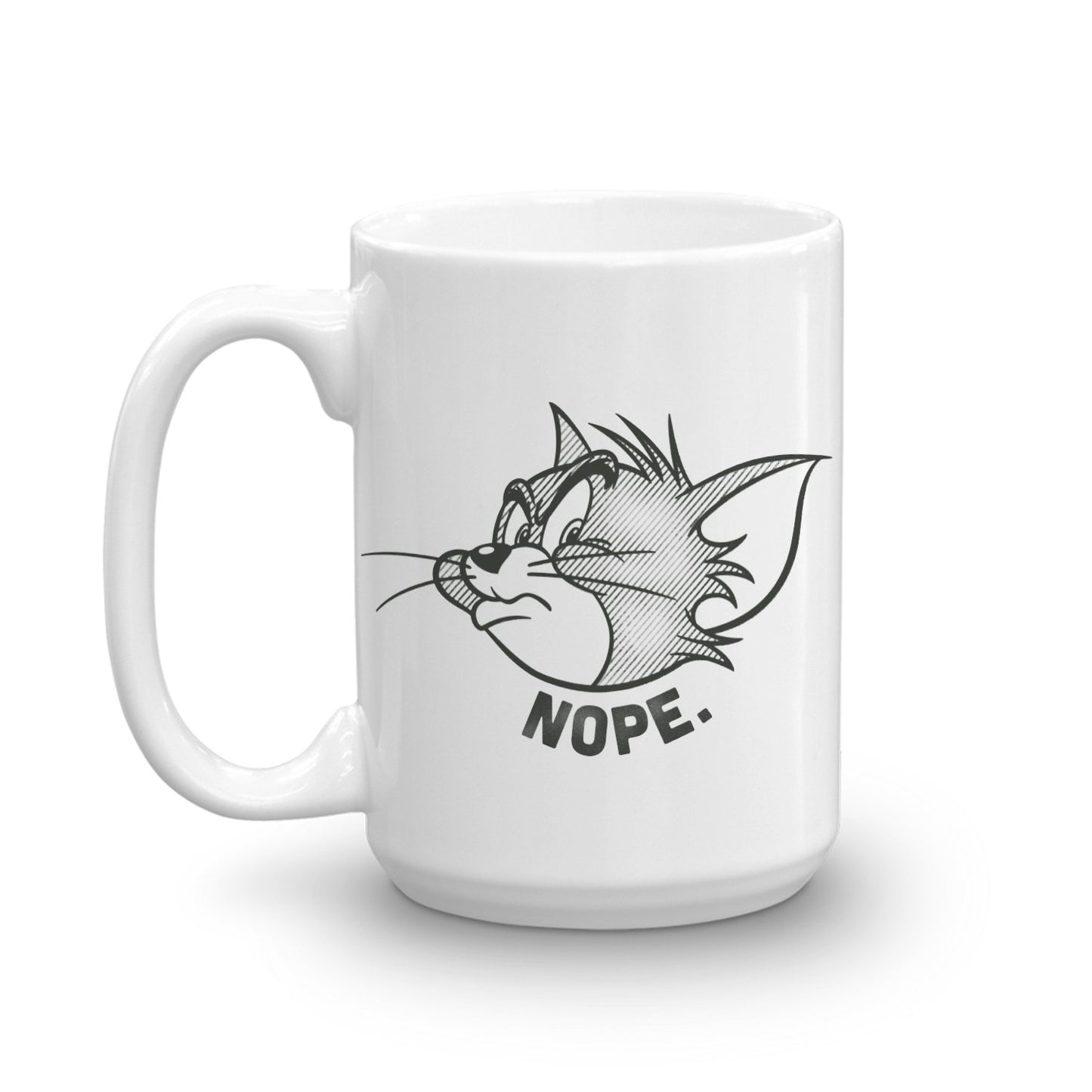 Tom and Jerry "Nope." White Mug