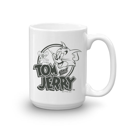 Tom and Jerry Nope. White Mug-3