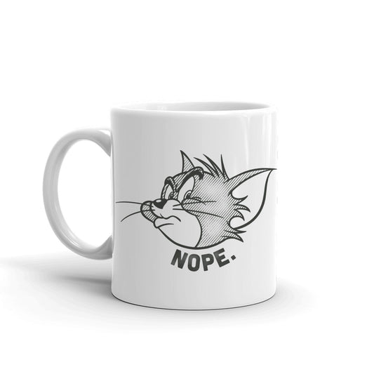 Tom and Jerry Nope. White Mug-0