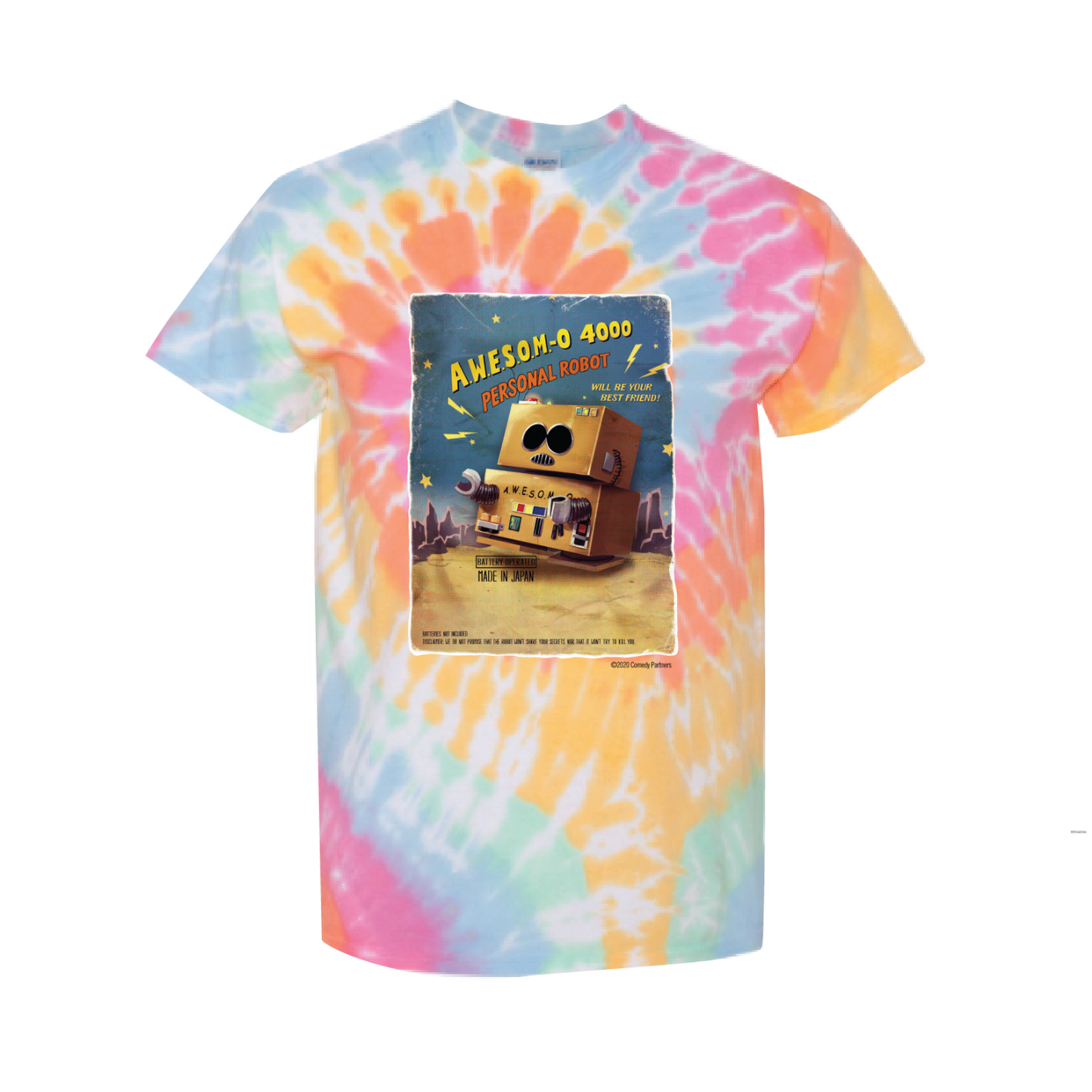 South Park Awesom-o Tie-Dye Short Sleeve T-Shirt