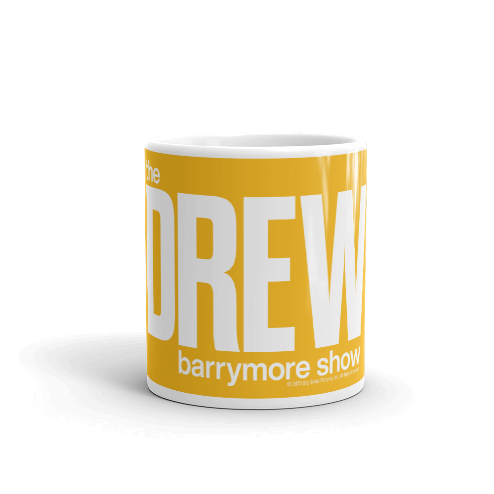 The Drew Barrymore Show Block Logo White Mug | Official CBS Entertainment Store