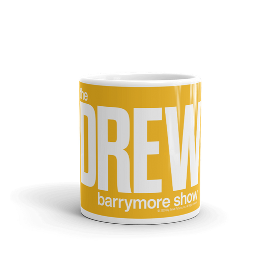 The Drew Barrymore Show Block Logo White Mug | Official CBS Entertainment Store-1