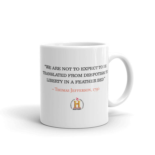 HISTORY Collection Thomas Jefferson Despotism to Liberty White Mug-1