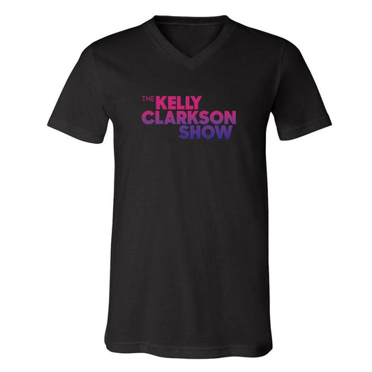 The Kelly Clarkson Show Multi-Color Logo Adult V-Neck T-Shirt-1