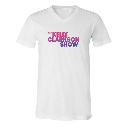 The Kelly Clarkson Show Multi-Color Logo Adult V-Neck T-Shirt-2