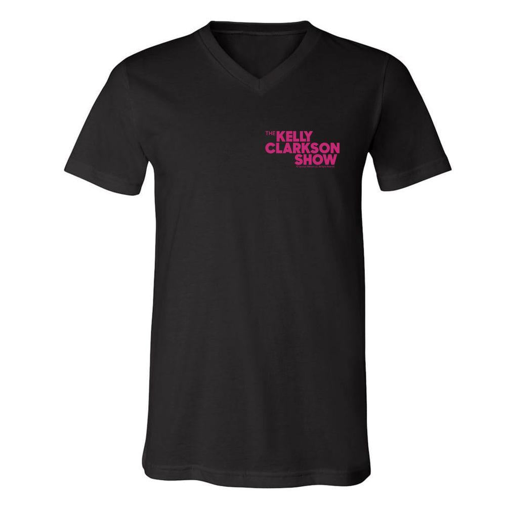 The Kelly Clarkson Show Color Left Chest Logo Adult V-Neck T-Shirt