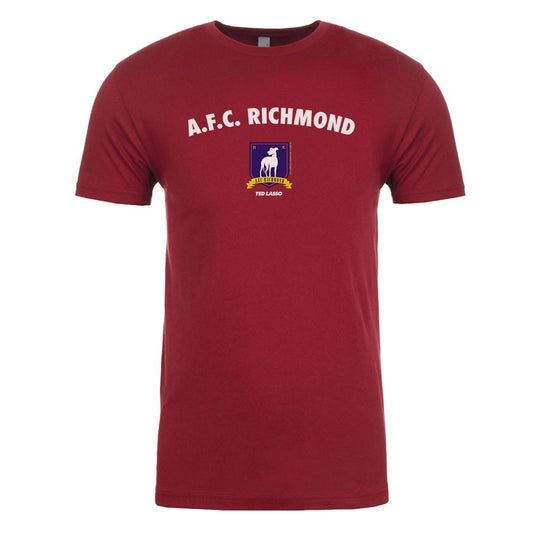 Ted Lasso A.F.C. Richmond Arch and Crest Adult Short Sleeve T-Shirt-2