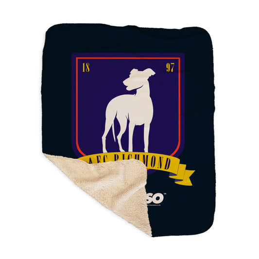 Ted Lasso A.F.C. Richmond Crest Sherpa Blanket-1