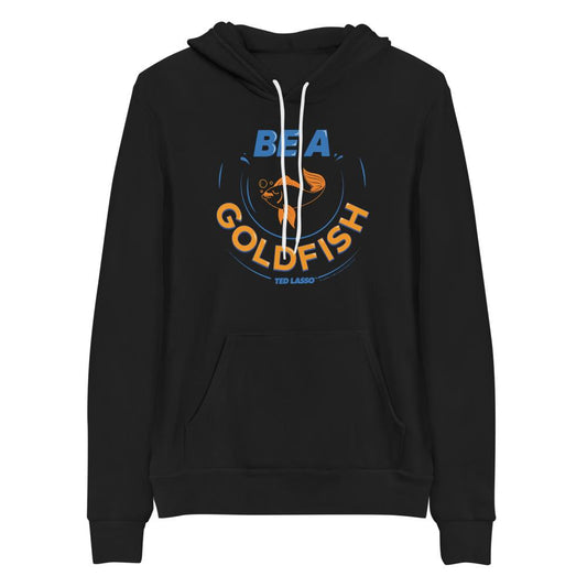 Ted Lasso Be A Goldfish Adult Fleece Hooded Sweatshirt-2