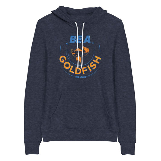 Ted Lasso Be A Goldfish Adult Fleece Hooded Sweatshirt-3