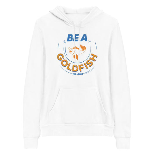 Ted Lasso Be A Goldfish Adult Fleece Hooded Sweatshirt-0