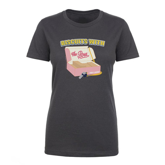 Ted Lasso Biscuits With The Boss Women's Short Sleeve T-Shirt-2