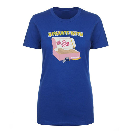 Ted Lasso Biscuits With The Boss Women's Short Sleeve T-Shirt-0