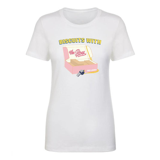 Ted Lasso Biscuits With The Boss Women's Short Sleeve T-Shirt-3