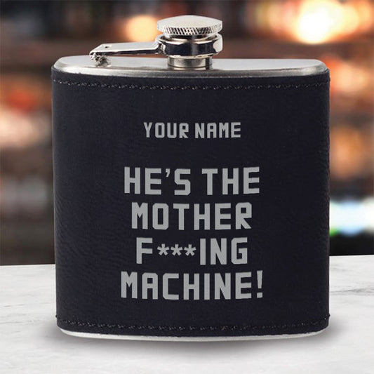 The Machine Customized Quote Personalized Flask-1