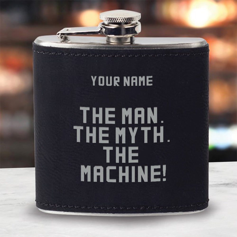 The Machine Customized Quote Personalized Flask