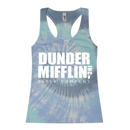 The Office Dunder Mifflin Tie Dye Racerback Tank Top-2