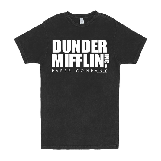 The Office Dunder Mifflin Distressed Short Sleeve T-Shirt-0