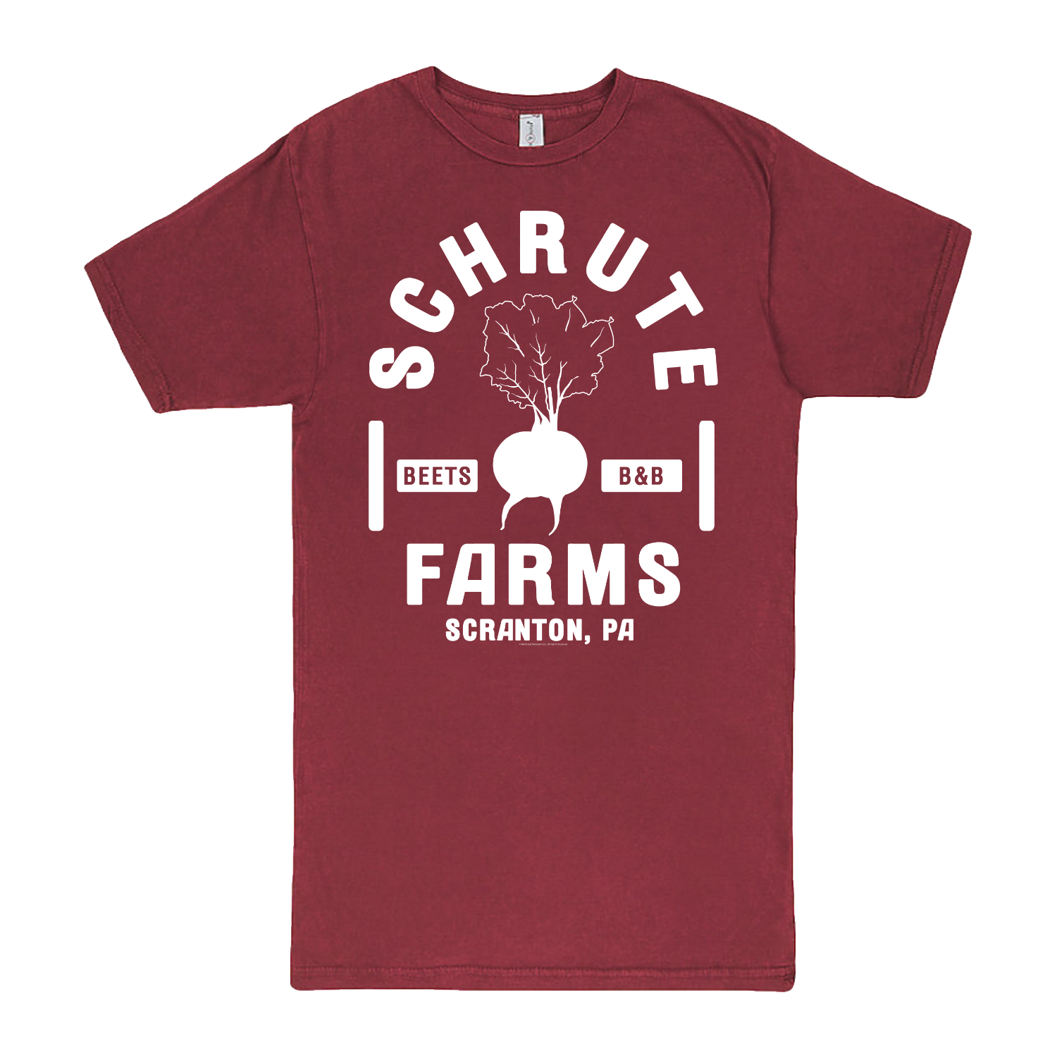 The Office Schrute Farms Distressed Short Sleeve T-Shirt