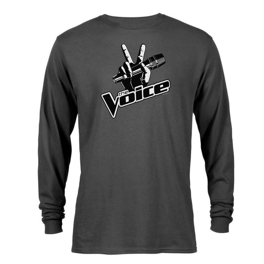 The Voice Logo Adult Long Sleeve T-Shirt-2