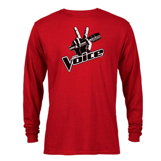 The Voice Logo Adult Long Sleeve T-Shirt-4