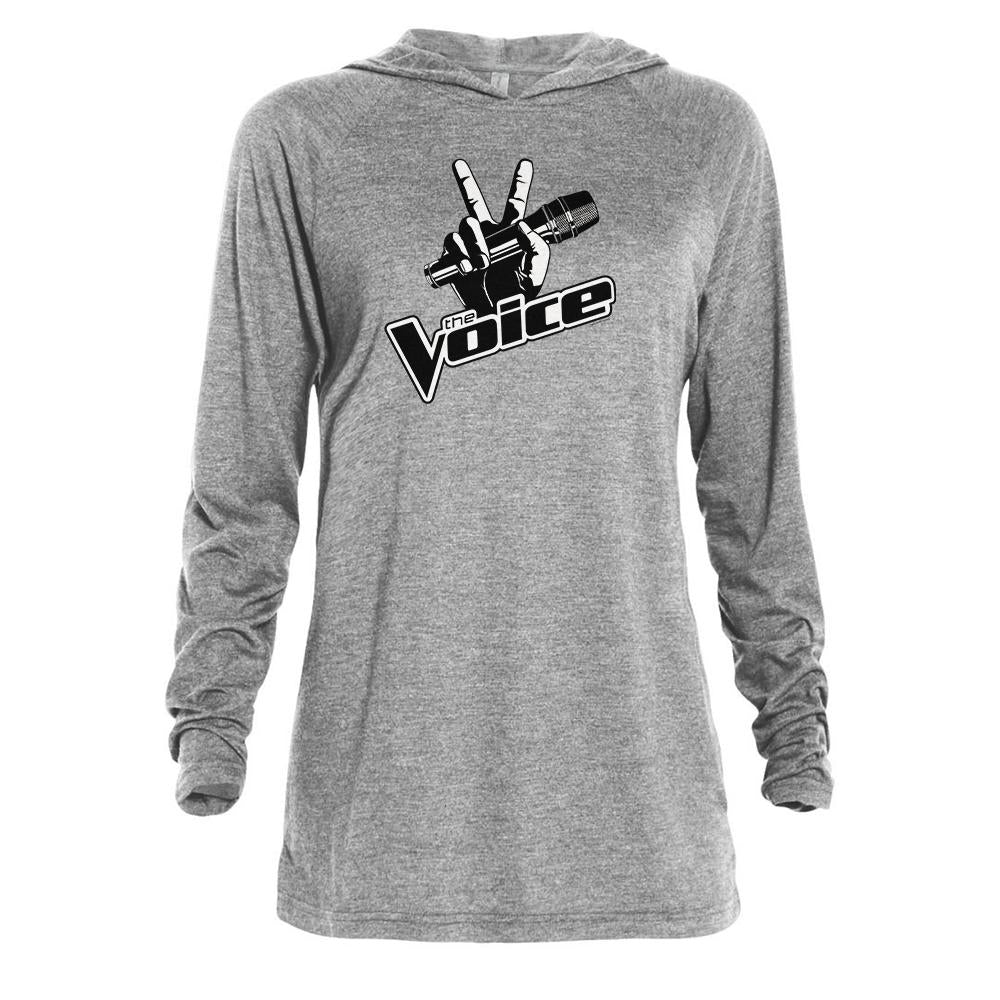 The Voice Logo Adult Tri-Blend Raglan Hoodie