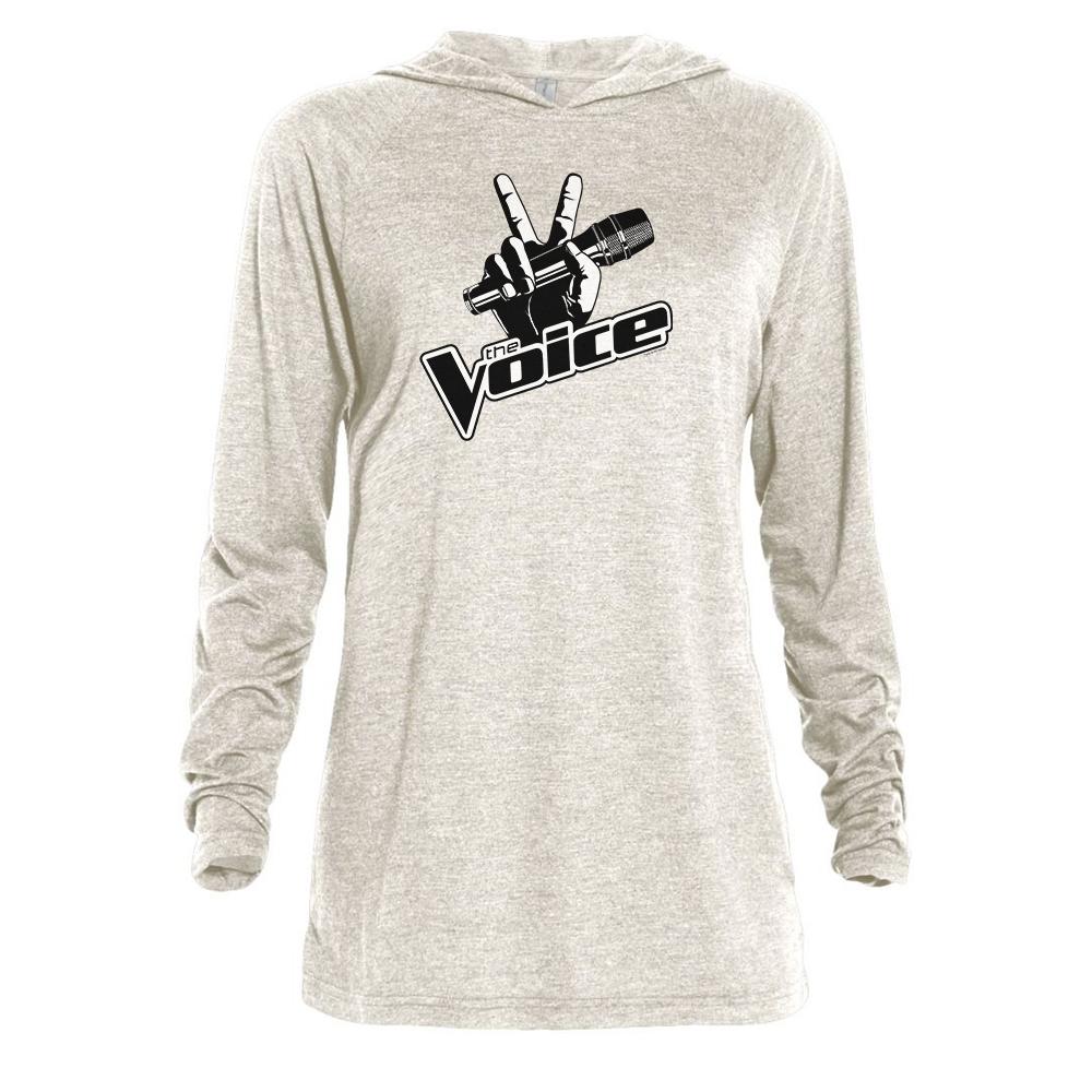 The Voice Logo Adult Tri-Blend Raglan Hoodie