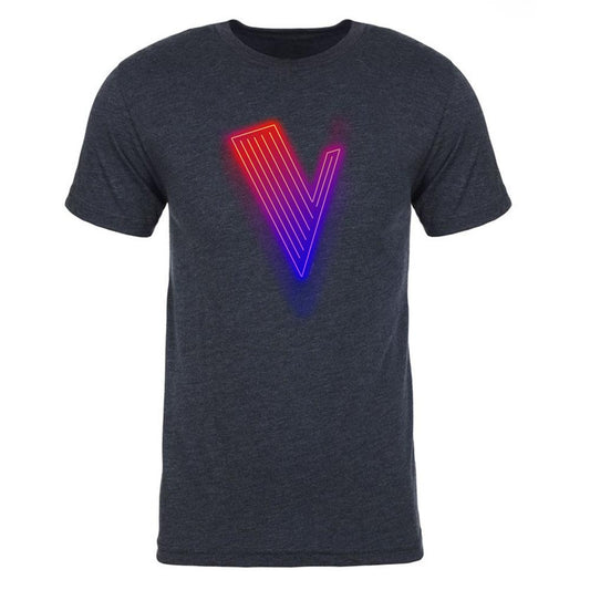 The Voice Neon Logo Men's Tri-Blend T-Shirt-0