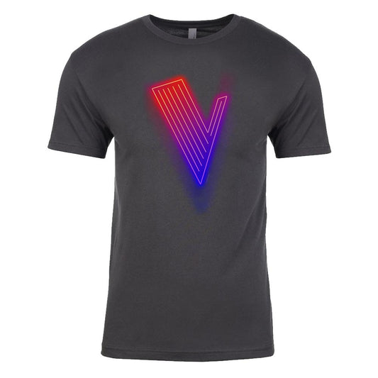 The Voice Neon Logo Adult Short Sleeve T-Shirt-2